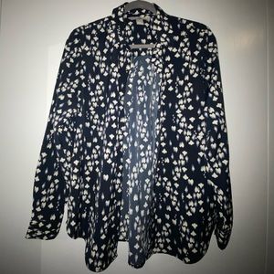 H&M Navy Patterned Blouse